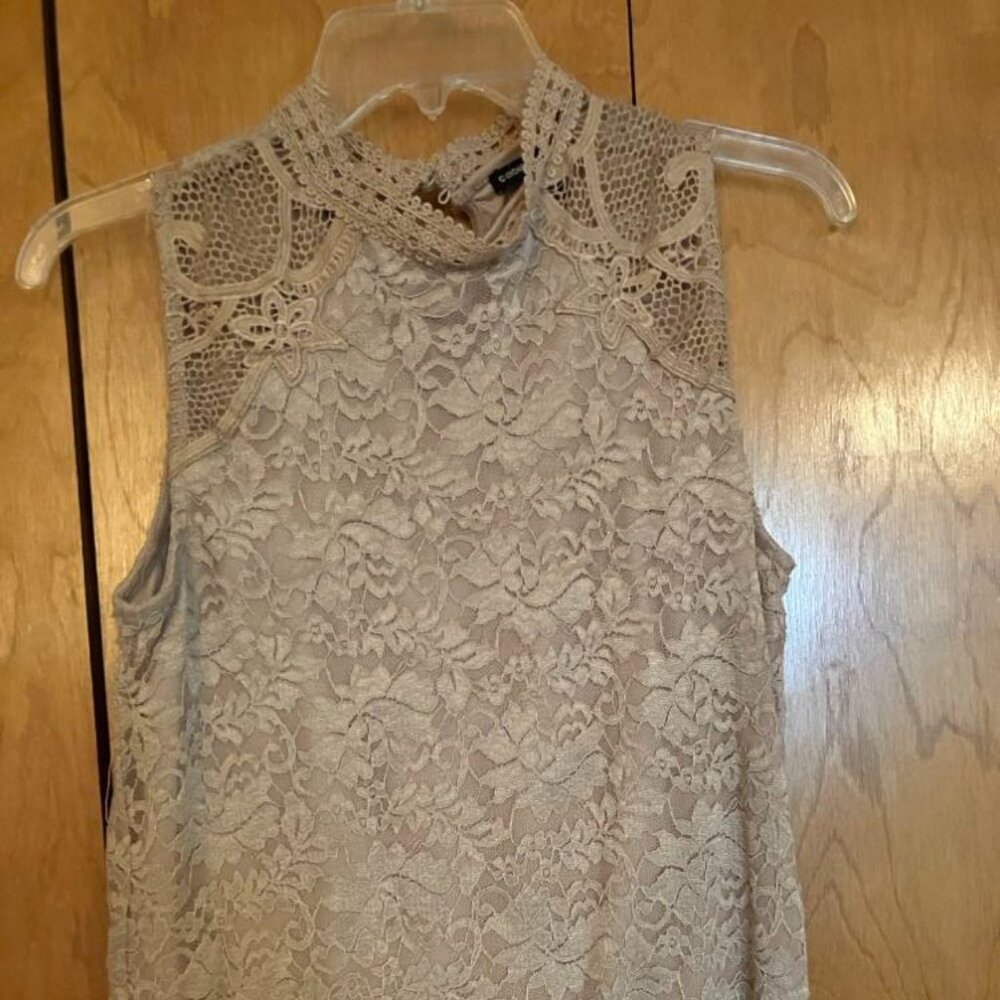 Cream Lacy Top